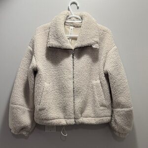 Lululemon Athletica Cream Teddy Jacket